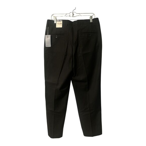 Gboy Studio Mens Black Classic Fit Flat Front Dress Pants, 34x30 - Picture 3 of 5